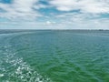 View of Pamlico Sound from the Hatteras to Ocracoke Ferry Royalty Free Stock Photo